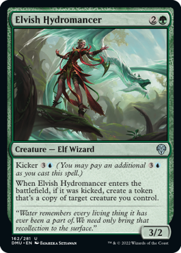 [162]【EN】【FOIL】エルフの水流術師/Elvish Hydromancer【DMU】[U][緑]