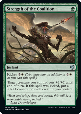 [180]【EN】【FOIL】連合の力/Strength of the Coalition【DMU】[U][緑]