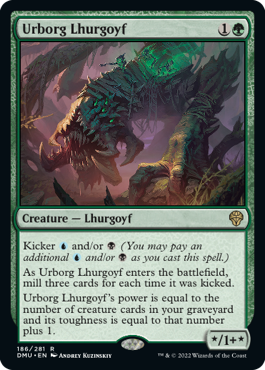 [186]【EN】【FOIL】アーボーグのルアゴイフ/Urborg Lhurgoyf【DMU】[R][緑]