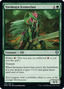 [190]【EN】【FOIL】ヤヴィマヤの偶像破壊者/Yavimaya Iconoclast【DMU】[U][緑]