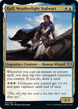 [212]【EN】【FOIL】ウェザーライトの重鎮、ラフ/Raff, Weatherlight Stalwart【DMU】[U][多色]