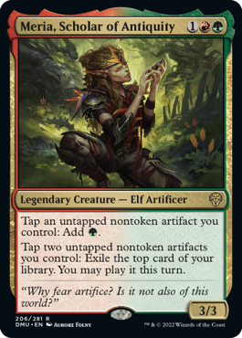 [206]【EN】【FOIL】古代学者、メリア/Meria, Scholar of Antiquity【DMU】[R][多色]