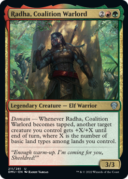 [211]【EN】【FOIL】連合の大将軍、ラーダ/Radha, Coalition Warlord【DMU】[U][多色]