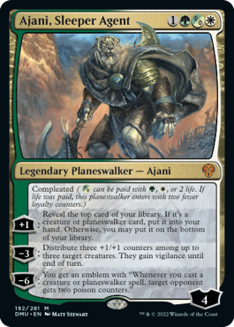 [192]【EN】【FOIL】潜伏工作員、アジャニ/Ajani, Sleeper Agent【DMU】[M][多色]