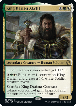 [204]【EN】【FOIL】国王ダリアン四十八世/King Darien XLVIII【DMU】[R][多色]