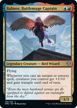 [196]【EN】【FOIL】戦闘魔道士の隊長、バルモア/Balmor, Battlemage Captain【DMU】[U][多色]