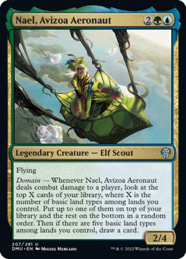 [207]【EN】【FOIL】エイヴィーゾアの空士、ナエル/Nael, Avizoa Aeronaut【DMU】[U][多色]