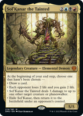 [219]【EN】【FOIL】穢れたもの、ソルカナー/Sol'Kanar the Tainted【DMU】[M][多色]