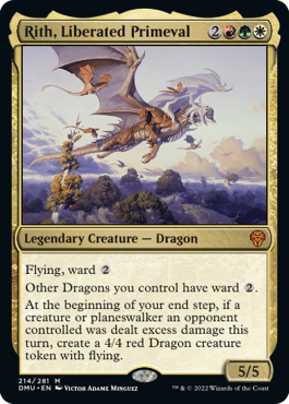 [214]【EN】【FOIL】解放されし太古、リース/Rith, Liberated Primeval【DMU】[M][多色]