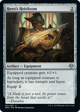[231]【EN】【FOIL】英雄の家宝/Hero's Heirloom【DMU】[U][茶]