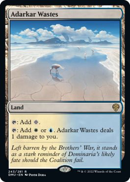 [243]【EN】【FOIL】アダーカー荒原/Adarkar Wastes【DMU】[R][土地]