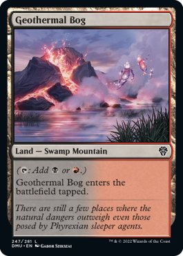 [247]【EN】【FOIL】地熱の沼/Geothermal Bog【DMU】[C][土地]