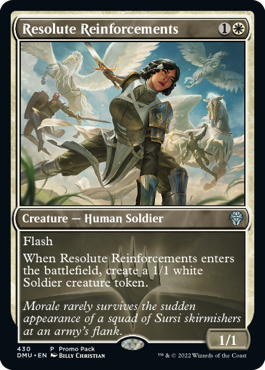 [430]【EN】■PROMO■毅然たる援軍/Resolute Reinforcements【DMU】[U][白]
