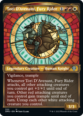 [322]【EN】■ショーケース■憤怒の乗り手、アヴナントのトーリ/Tori D'Avenant, Fury Rider【DMU】[U][多色]