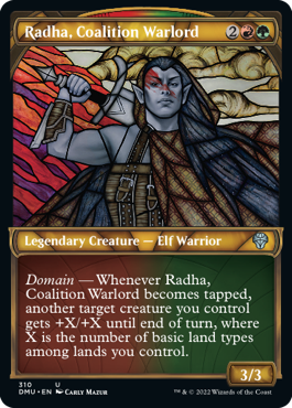 [310]【EN】【FOIL】■ショーケース■連合の大将軍、ラーダ/Radha, Coalition Warlord【DMU】[U][多色]