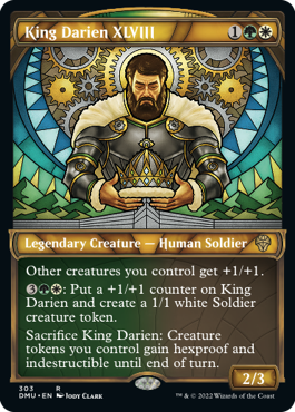 [303]【EN】【FOIL】■ショーケース■国王ダリアン四十八世/King Darien XLVIII【DMU】[R][多色]