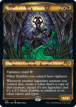[312]【EN】【FOIL】■ショーケース■アーボーグのラタドラビック/Ratadrabik of Urborg【DMU】[R][多色]