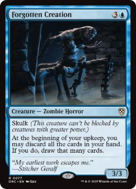 [077]【EN】忘れられた作品/Forgotten Creation【DRC】[R][青]