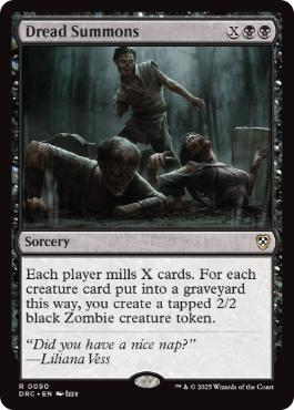 [090]【EN】戦慄の召喚/Dread Summons【DRC】[R][黒]