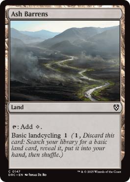 [147]【EN】灰のやせ地/Ash Barrens【DRC】[C][土地]