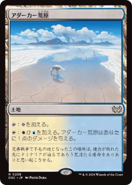 [258]【JP】アダーカー荒原/Adarkar Wastes【DSC】[R][土地]