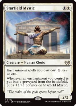 [105]【EN】星原の神秘家/Starfield Mystic【DSC】[R][白]
