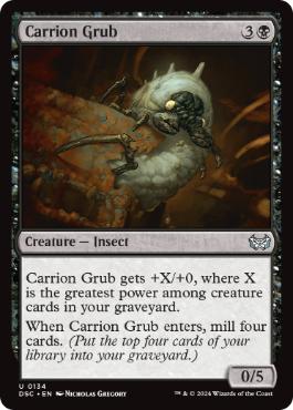 [134]【EN】屍肉地虫/Carrion Grub【DSC】[U][黒]