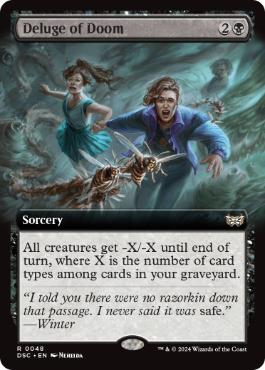 [048]【EN】■拡張アート■破滅の氾濫/Deluge of Doom【DSC】[R][黒]