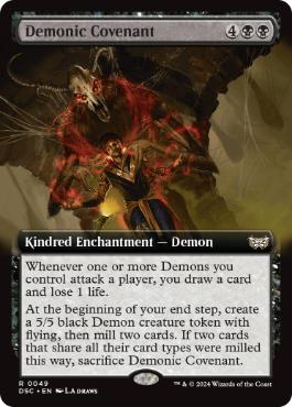 [049]【EN】■拡張アート■悪魔の誓約/Demonic Covenant【DSC】[R][黒]