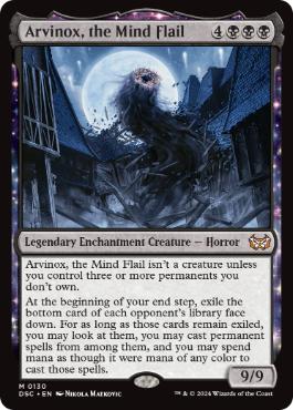 [130]【EN】精神のフレイル、アルヴィノクス/Arvinox, the Mind Flail》/Mind Flayer, the Shadow【DSC】[M][黒]