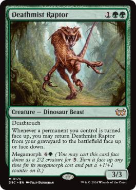 [176]【EN】死霧の猛禽/Deathmist Raptor【DSC】[M][緑]