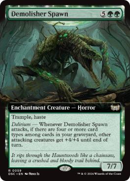 [059]【EN】■拡張アート■破壊の落とし子/Demolisher Spawn【DSC】[R][緑]