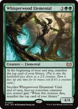 [204]【EN】囁きの森の精霊/Whisperwood Elemental【DSC】[M][緑]
