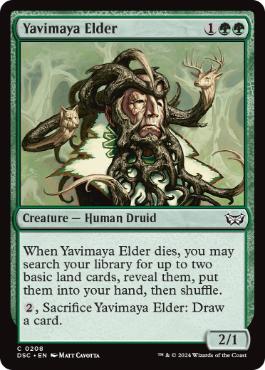 [208]【EN】ヤヴィマヤの古老/Yavimaya Elder【DSC】[C][緑]