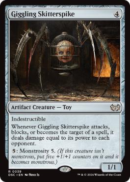 [039]【EN】嘲笑する走り棘/Giggling Skitterspike【DSC】[R][茶]
