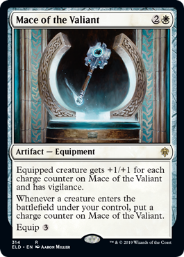 [314]【EN】勇敢な者の鎚鉾/Mace of the Valiant【ELD】[R][白]