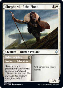 [028]【EN】群れの番人/Shepherd of the Flock【ELD】[U][白]