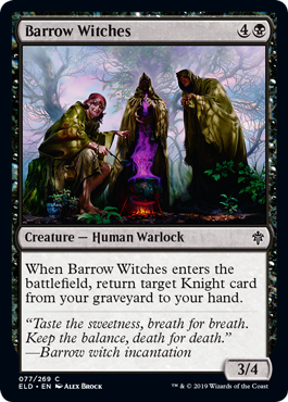 [077]【EN】墳丘の魔女/Barrow Witches【ELD】[C][黒]