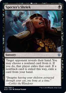 [106]【EN】死霊の金切り声/Specter's Shriek【ELD】[U][黒]