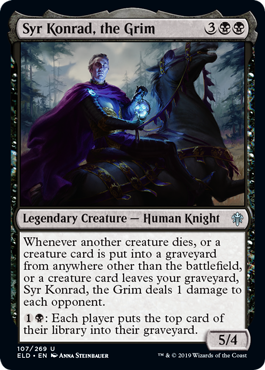 [107]【EN】厳格な者、コンラッド卿/Syr Konrad, the Grim【ELD】[U][黒]