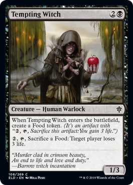 [108]【EN】誘いの魔女/Tempting Witch【ELD】[C][黒]