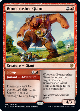 [115]【EN】砕骨の巨人/Bonecrusher Giant【ELD】[R][赤]