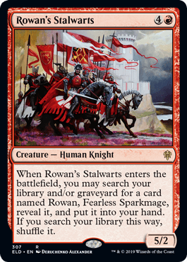 [307]【EN】ローアンの親衛隊/Rowan's Stalwarts【ELD】[R][赤]