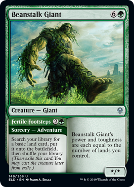 [149]【EN】豆の木の巨人/Beanstalk Giant【ELD】[U][緑]