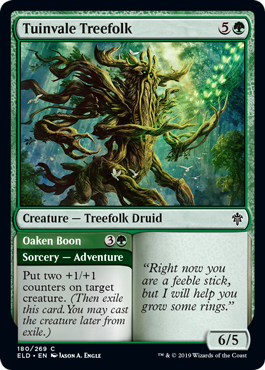 [180]【EN】チューインベイルのツリーフォーク/Tuinvale Treefolk【ELD】[C][緑]