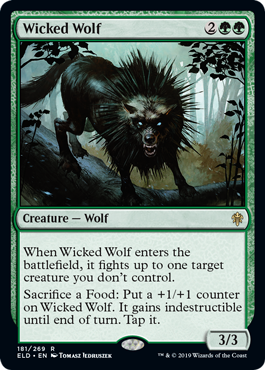 [181]【EN】意地悪な狼/Wicked Wolf【ELD】[R][緑]