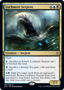 [195]【EN】メア湖の海蛇/Lochmere Serpent【ELD】[R][多色]