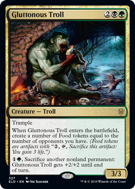 [327]【EN】大食いトロール/Gluttonous Troll【ELD】[R][多色]