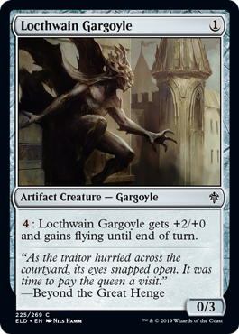 [225]【EN】ロークスワインのガーゴイル/Locthwain Gargoyle【ELD】[C][茶]