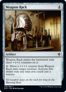 [236]【EN】武器置き台/Weapon Rack【ELD】[C][茶]